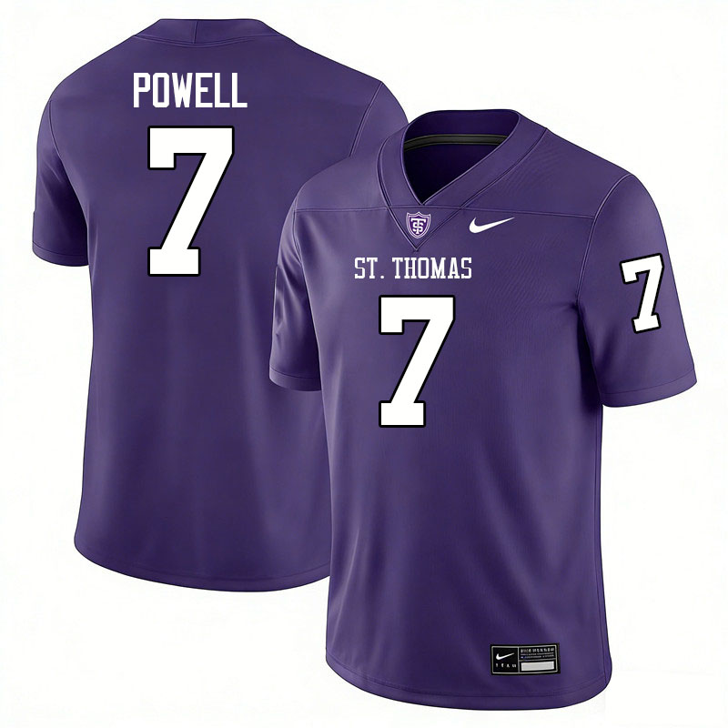 St. Thomas-Minnesota Tommies #7 Amari Powell College Football Jerseys,Uniforms-Purple